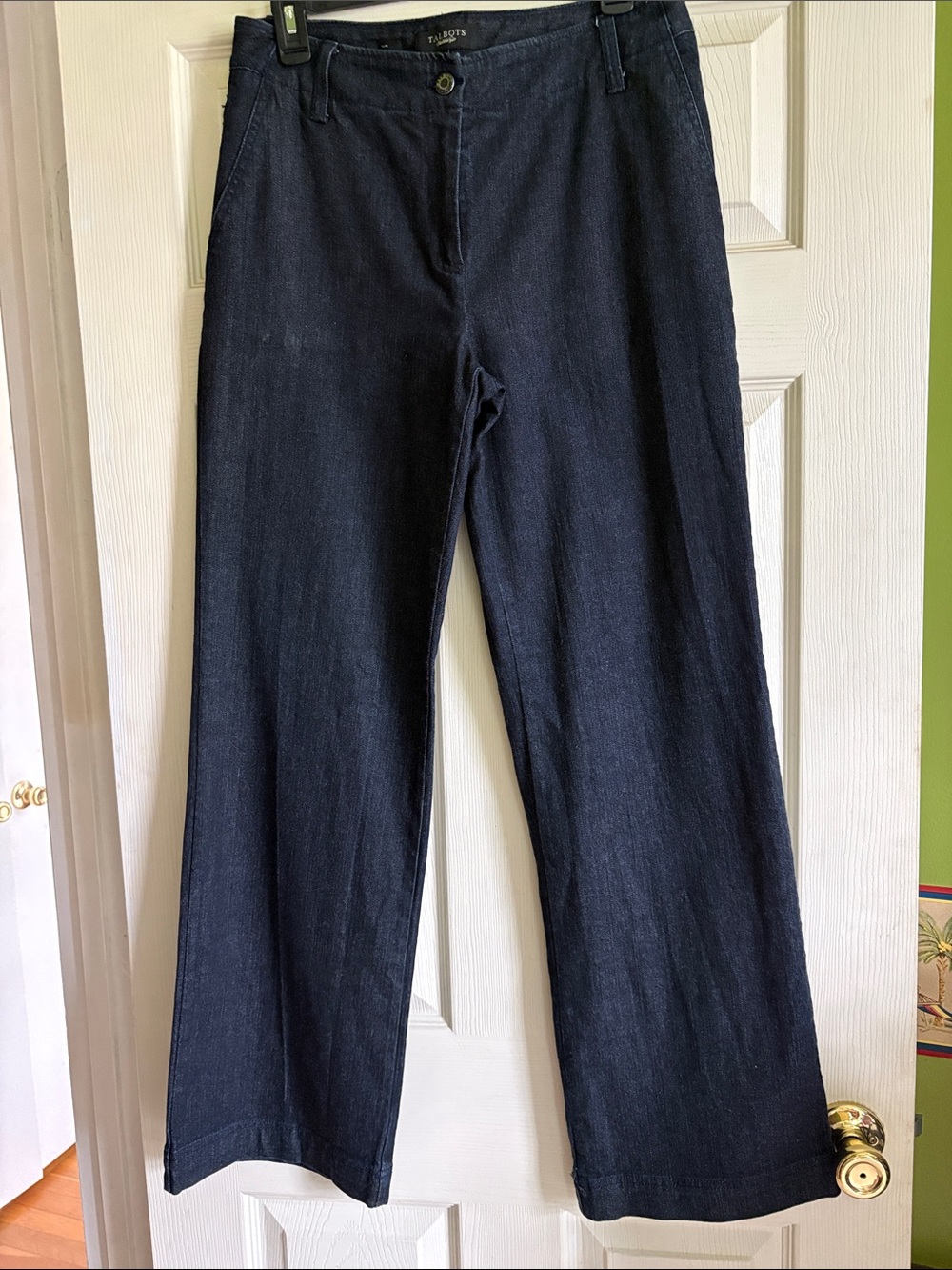 Talbots Dark Navy Wide-Leg Jeans